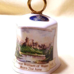 Souvenir Aynsley Bell of Birth of Prince William of Wales 1982